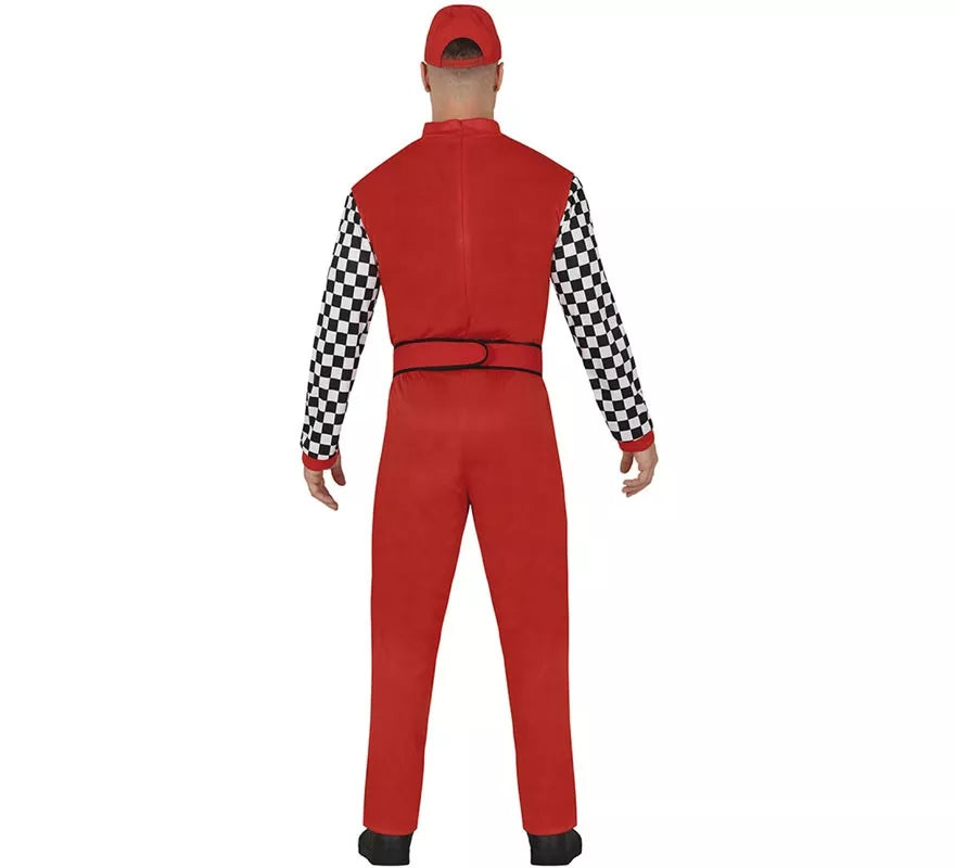 Translation missing: es.Disfraz de Piloto de Fórmula 1 rojo para hombre