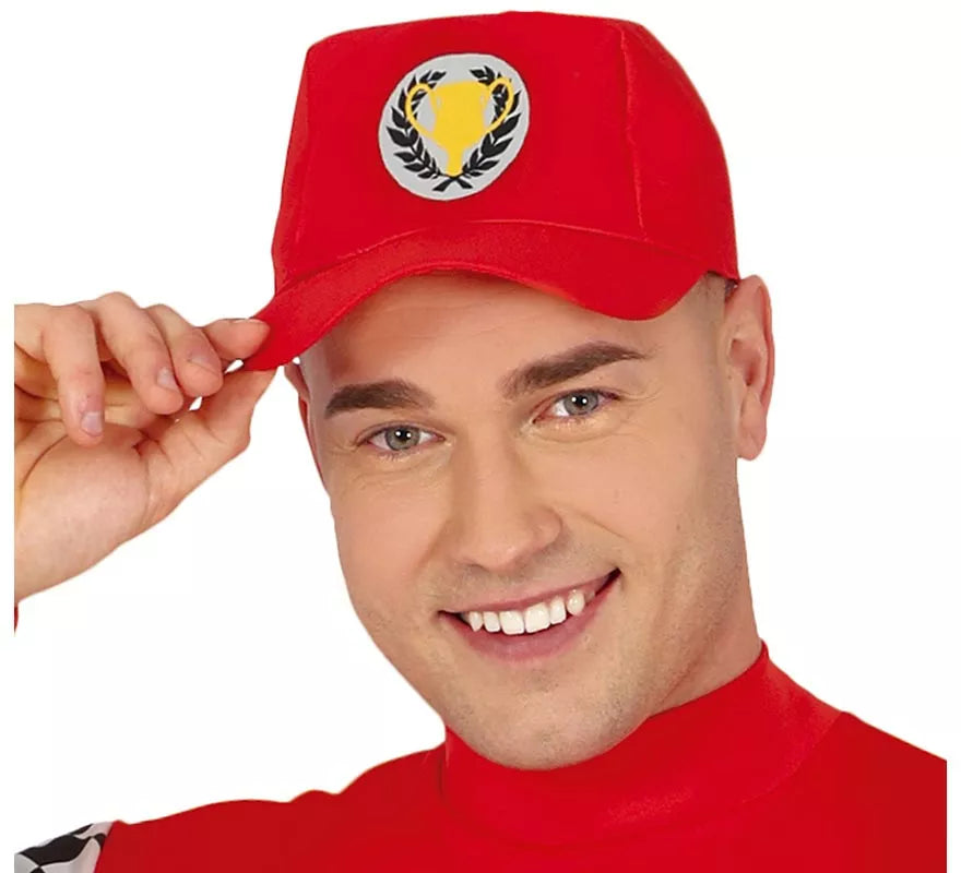 Translation missing: it.Disfraz de Piloto de Fórmula 1 rojo para hombre
