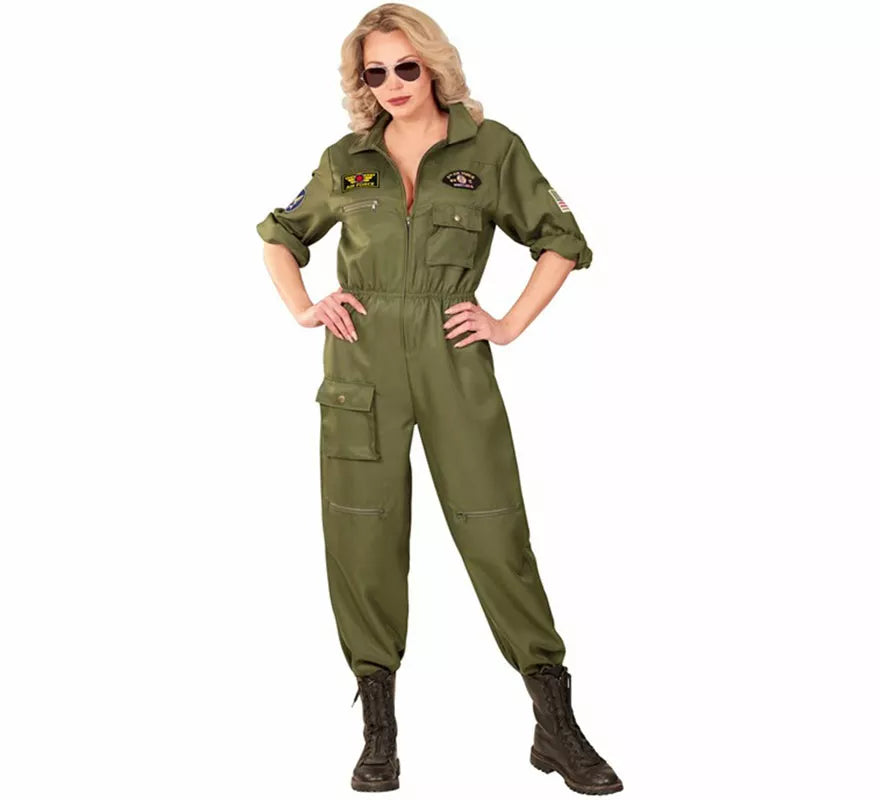 Translation missing: it.Disfraz de Piloto Jet de Combate para mujer