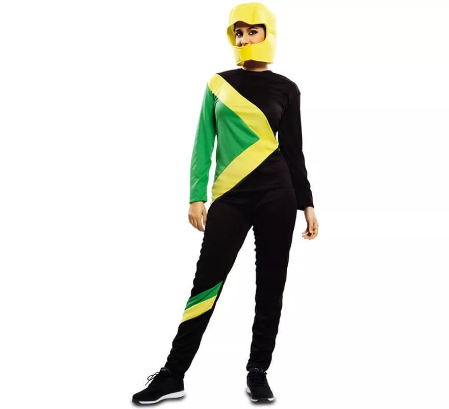 Translation missing: it.Disfraz de Piloto Trineo Bobsleigh Jamaicano para adultos