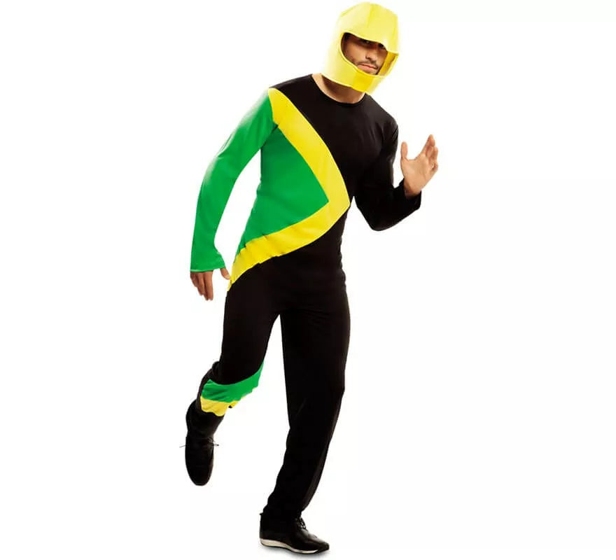 Translation missing: it.Disfraz de Piloto Trineo Bobsleigh Jamaicano para adultos