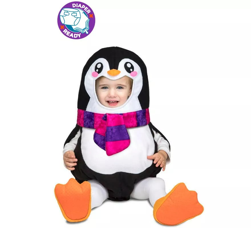 Translation missing: es.Disfraz de Pingüino con bufanda para bebé