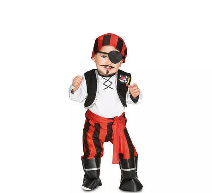 Disfraz de Pirata a Rayas para niño y bebé