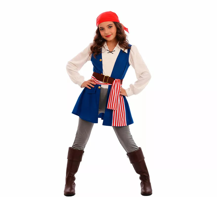 Translation missing: it.Disfraz de Pirata Bucanera Jackeline para niña