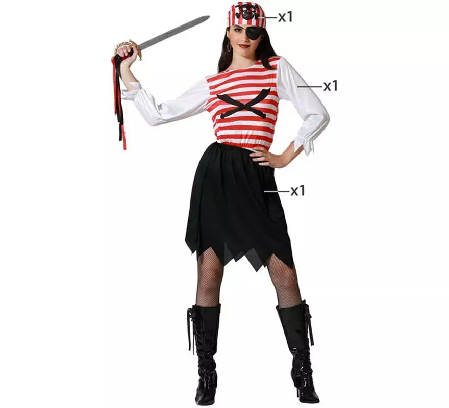 Translation missing: es.Disfraz de Pirata Bucanera para mujer