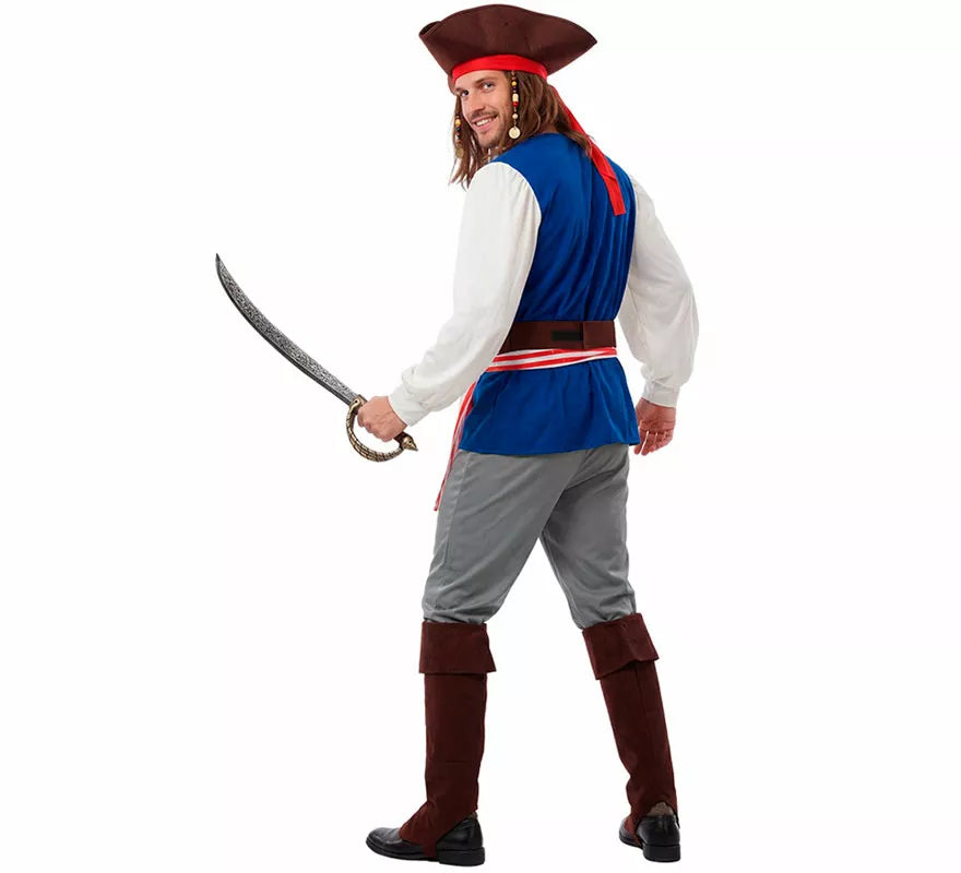 Translation missing: it.Disfraz de Pirata Bucanero Jack para hombre