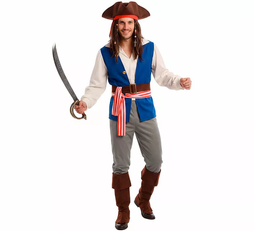 Translation missing: it.Disfraz de Pirata Bucanero Jack para hombre