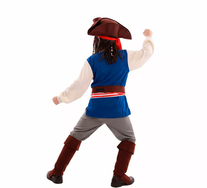 Translation missing: it.Disfraz de Pirata Bucanero Jack para niño