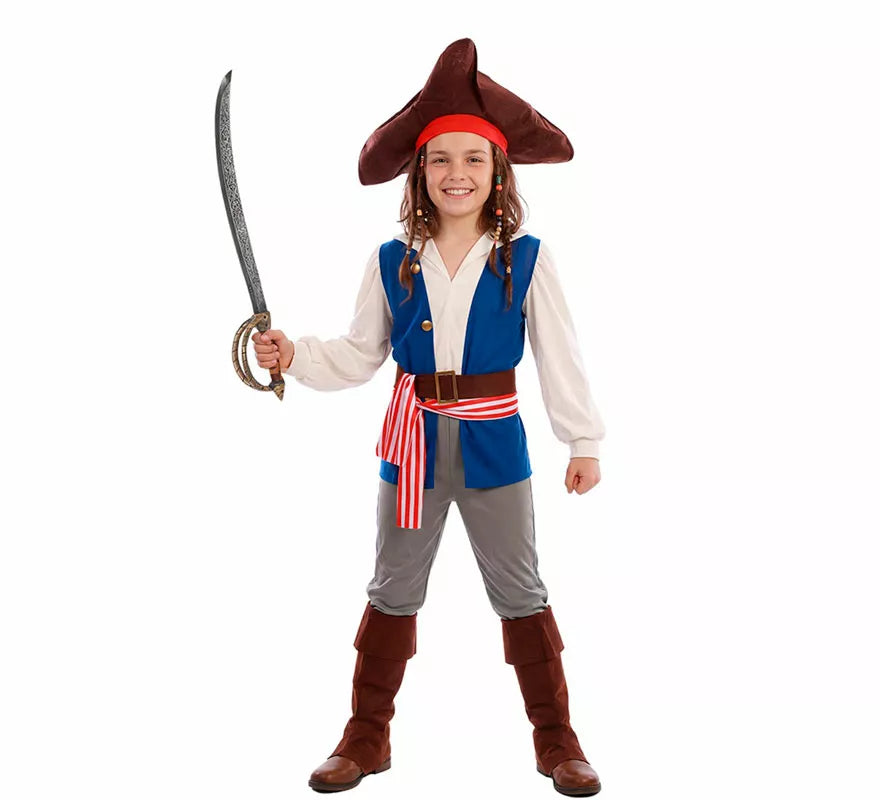 Translation missing: it.Disfraz de Pirata Bucanero Jack para niño