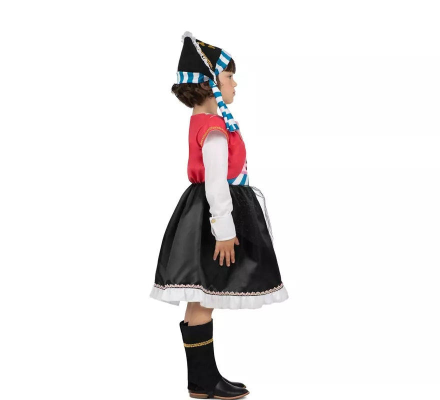 Translation missing: it.Disfraz de Pirata Calavera con gorro para niña