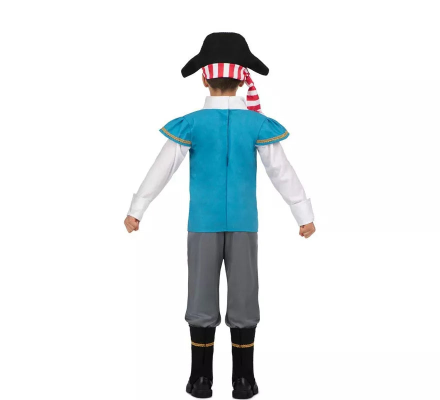 Translation missing: it.Disfraz de Pirata Calavera con gorro para niño