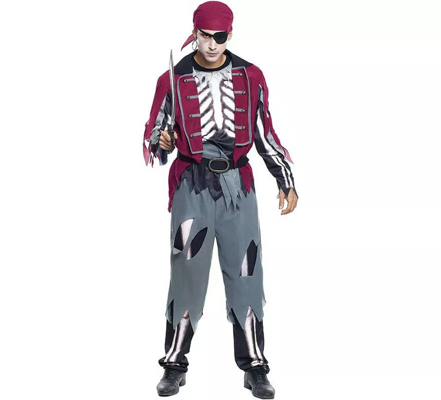 Translation missing: it.Disfraz de Pirata Calavera para hombre