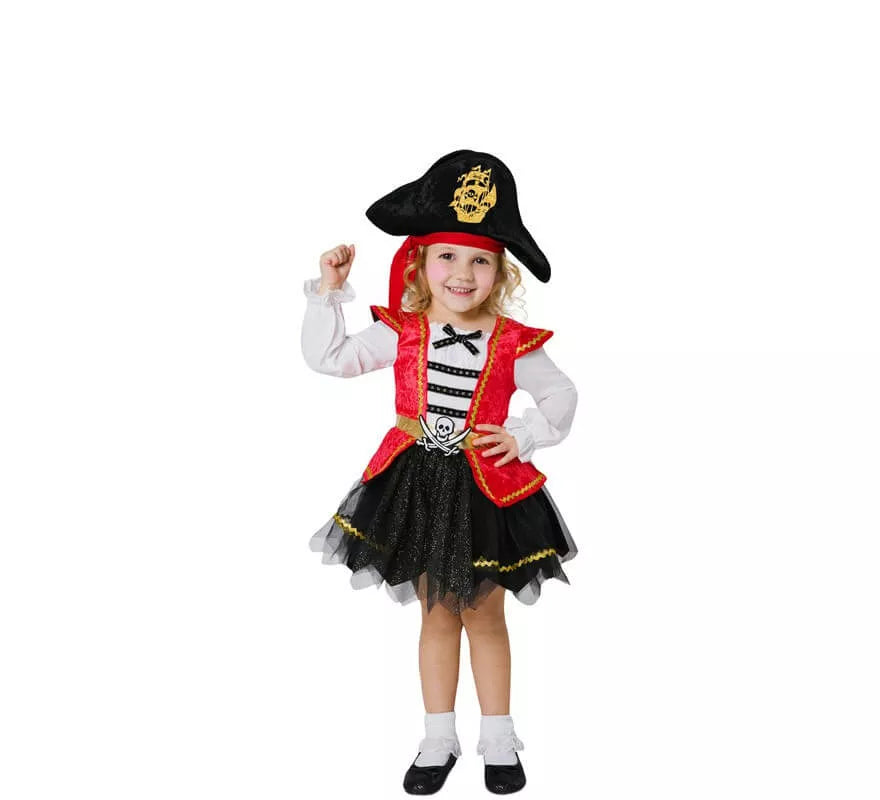 Translation missing: it.Disfraz de Pirata Caribeña para niña y bebé