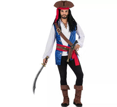 Costume da Pirata dei Caraibi con cappello per uomo