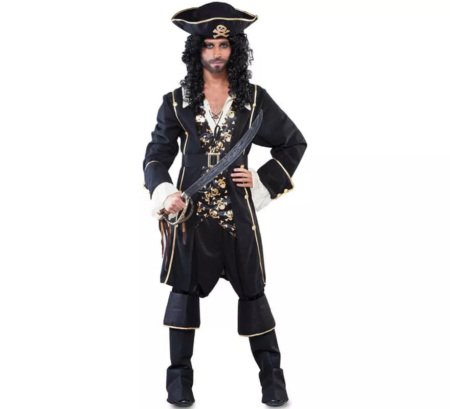 Translation missing: it.Disfraz de Pirata con Calaveras para hombre