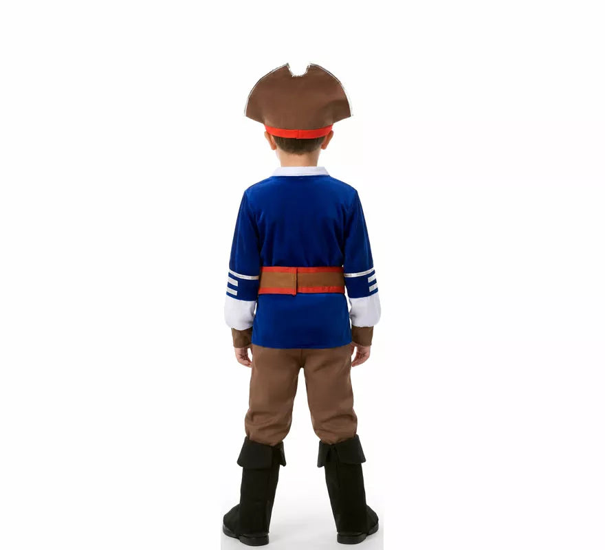 Translation missing: it.Disfraz de Pirata con Chaqueta azul para niño