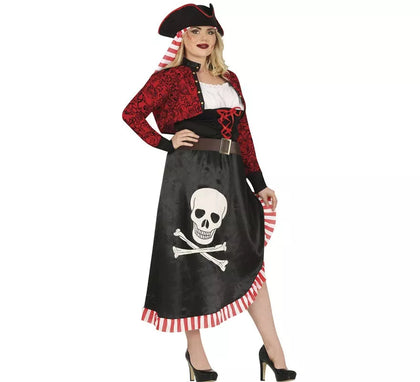 Disfraz de Pirata con Falda para Mujer