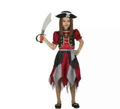 Costume pirata granato per bambina