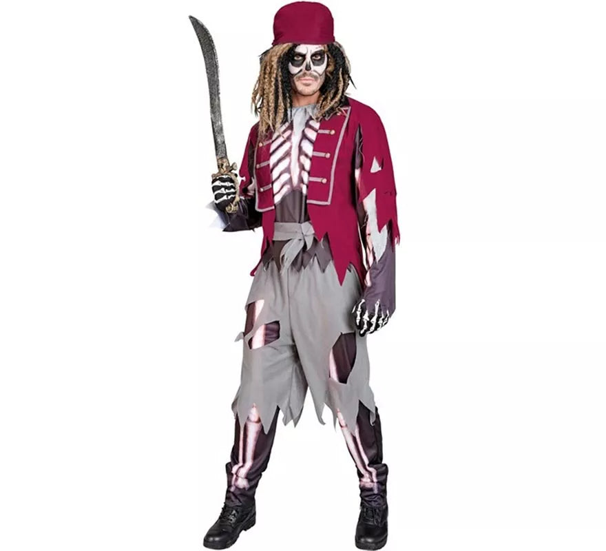 Translation missing: es.Disfraz de Pirata Grumete Esqueleto para hombre