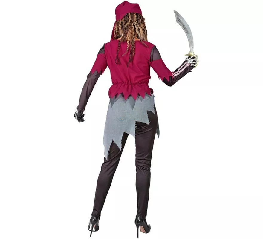 Translation missing: it.Disfraz de Pirata Grumete Esqueleto para mujer