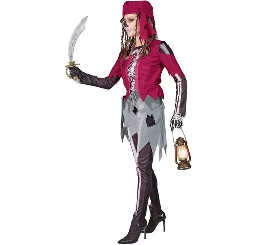 Translation missing: es.Disfraz de Pirata Grumete Esqueleto para mujer