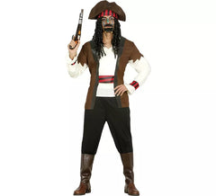Bellissimo costume da pirata caraibico per uomo