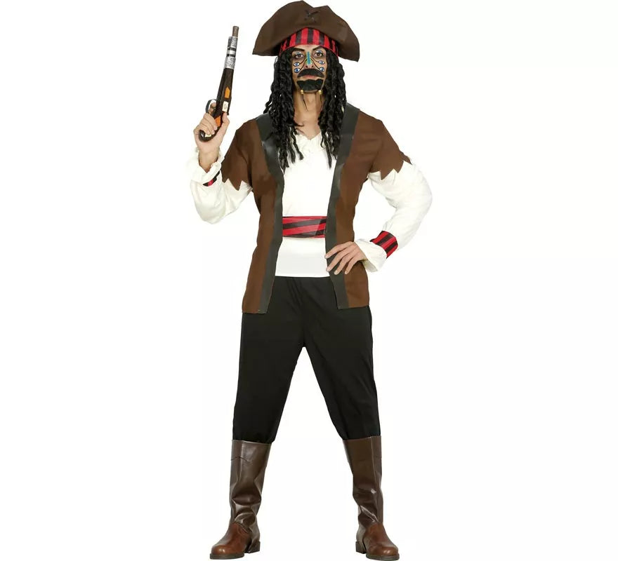 Translation missing: it.Disfraz de Pirata Guapo Caribe para hombre