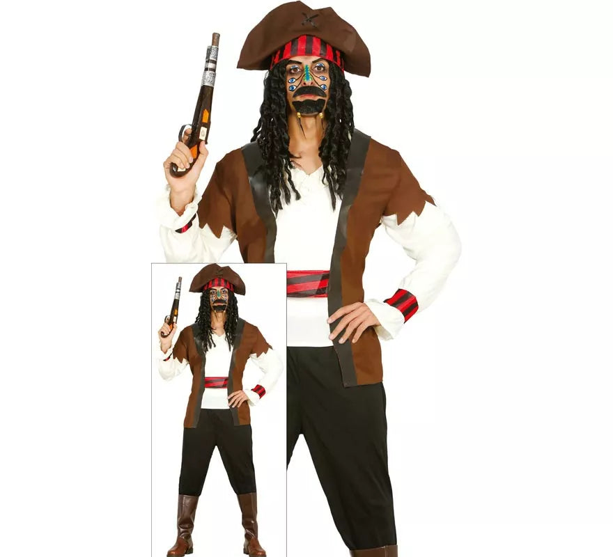 Translation missing: it.Disfraz de Pirata Guapo Caribe para hombre