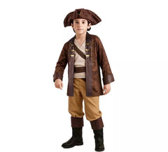 Costume da pirata marrone per bambino