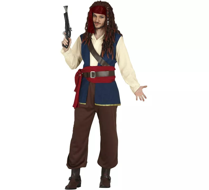 Translation missing: it.Disfraz de Pirata Navegante Rebelde para hombre