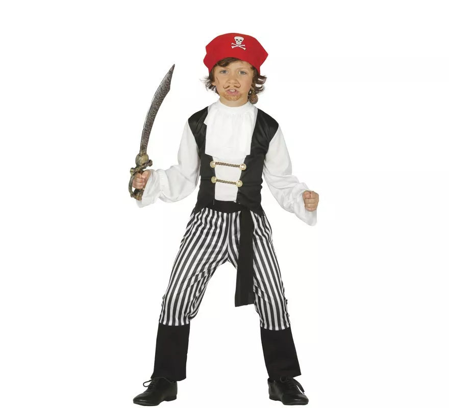 Translation missing: es.Disfraz de Pirata Rayas para niño