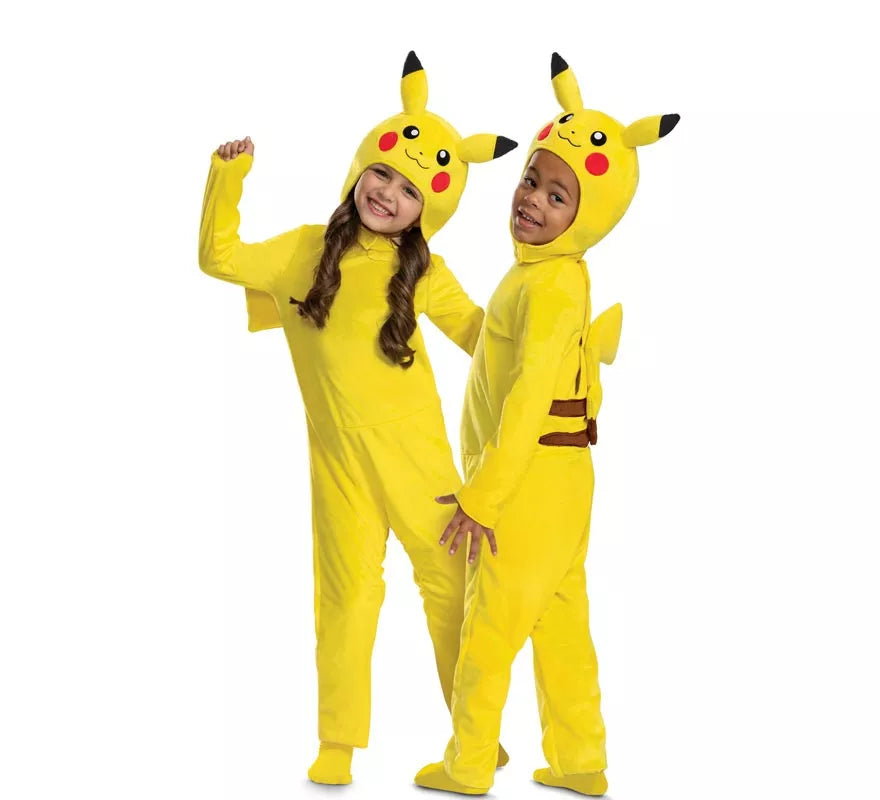 Translation missing: it.Disfraz de Pokemon Pikachu con cola de lujo para bebé y niños