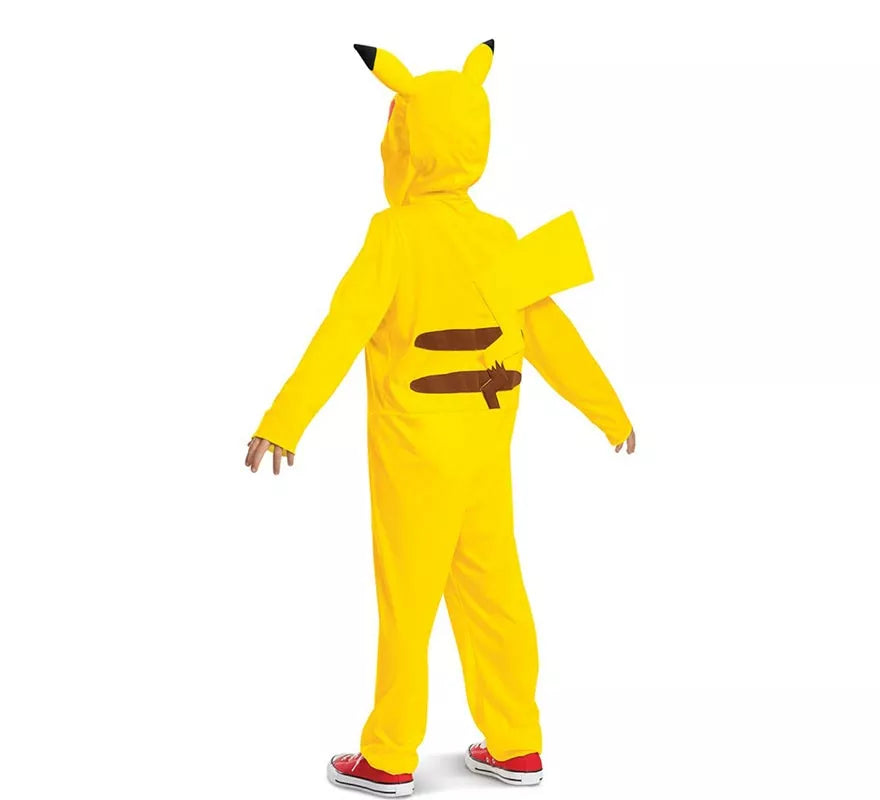 Disfraz de Pokemon Pikachu con cola de lujo para niños