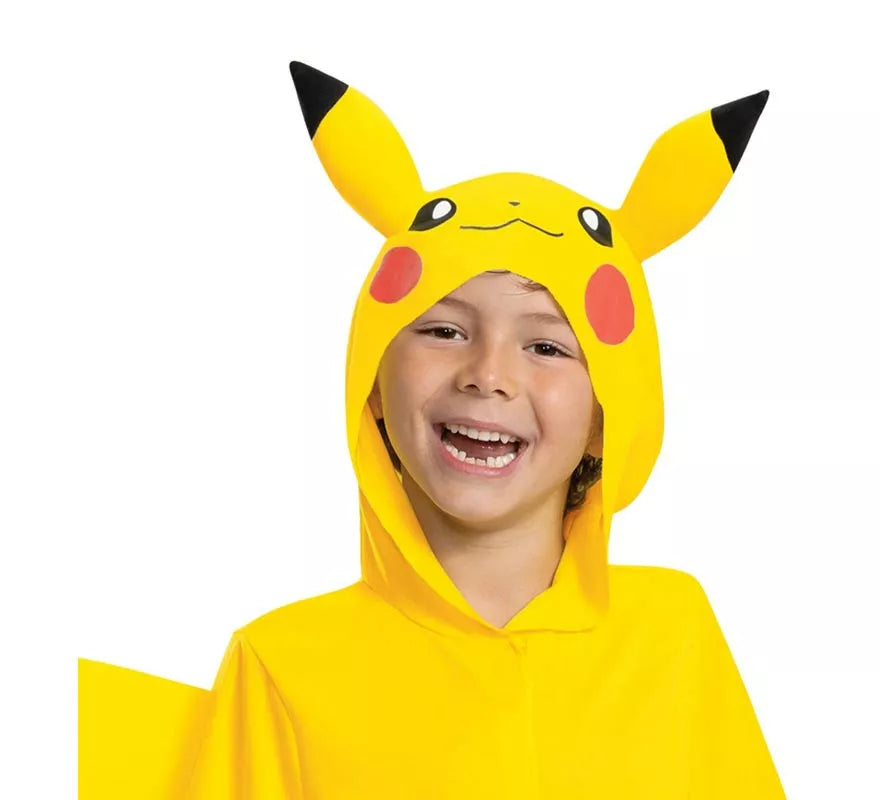 Translation missing: it.Disfraz de Pokemon Pikachu con cola de lujo para niños