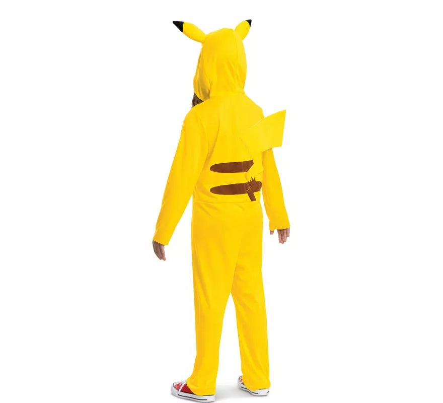 Translation missing: es.Disfraz de Pokemon Pikachu con cola de lujo para niños