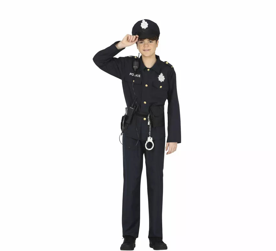 Disfraz de Policia Americano para adolescente