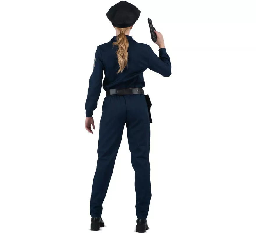 Translation missing: es.Disfraz de Policía azul con cinturón para mujer