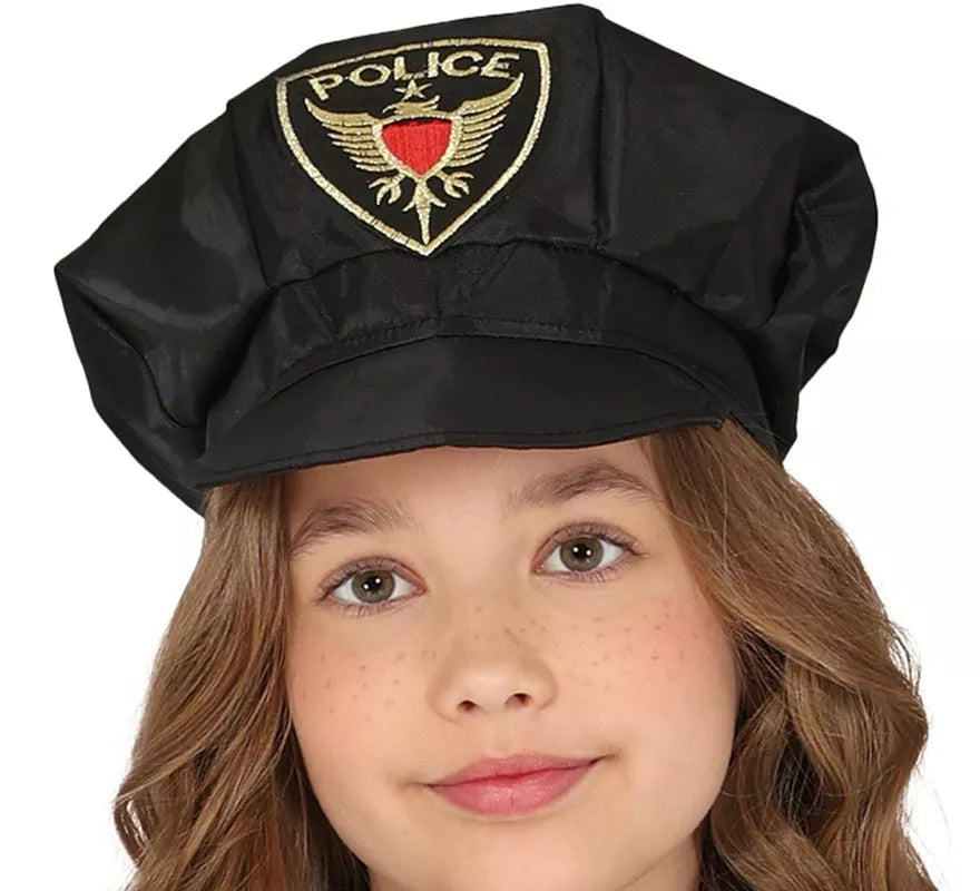 Translation missing: es.Disfraz de Policía azul en falda para niña