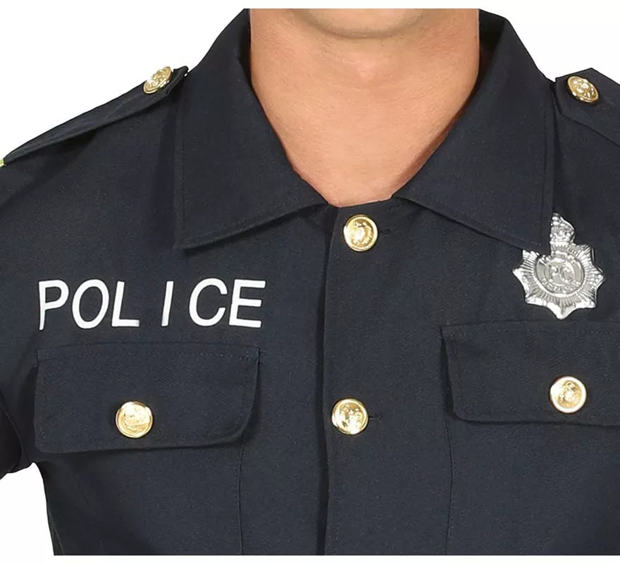 Translation missing: it.Disfraz de Policía azul para hombre
