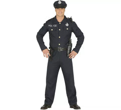 Costume blu della polizia per un uomo