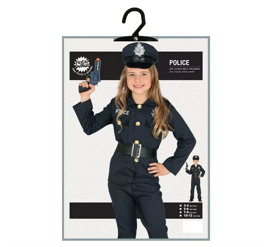 Disfraz de Policía azul para niños