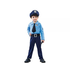 Disfraz de Policía con corbata para niño