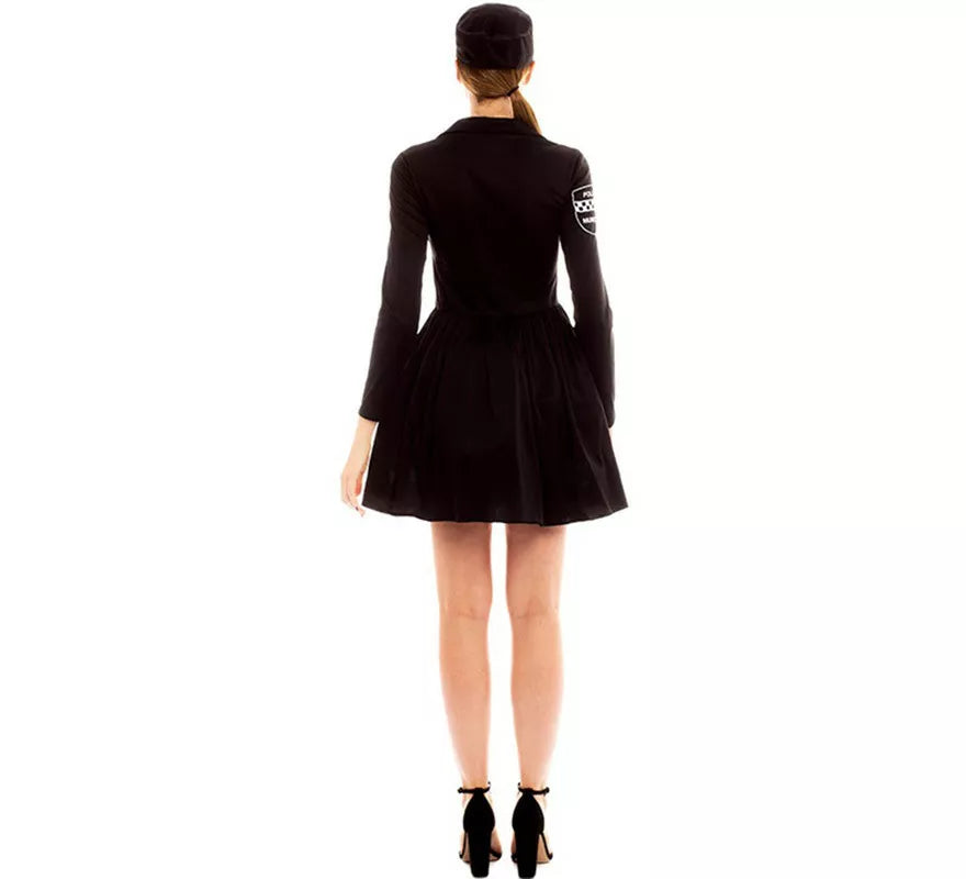 Translation missing: it.Disfraz de Policía en Vestido Negro y Amarillo para mujer