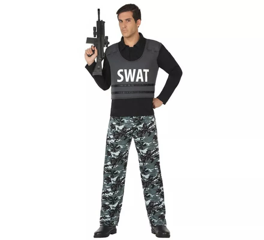 Translation missing: it.Disfraz de Policía SWAT para hombre