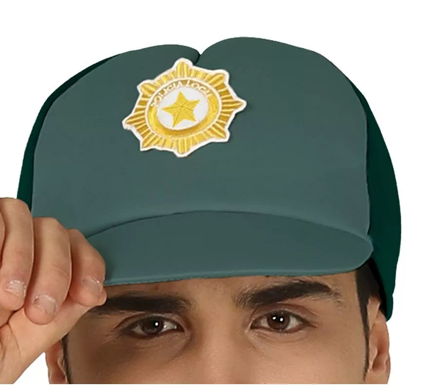 Translation missing: it.Disfraz de Policía Verde para hombre