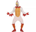 Disfraz de Pollo blanco con capucha para hombre