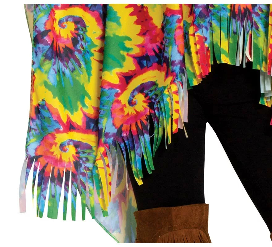 Translation missing: es.Disfraz de Poncho Hippie para mujer