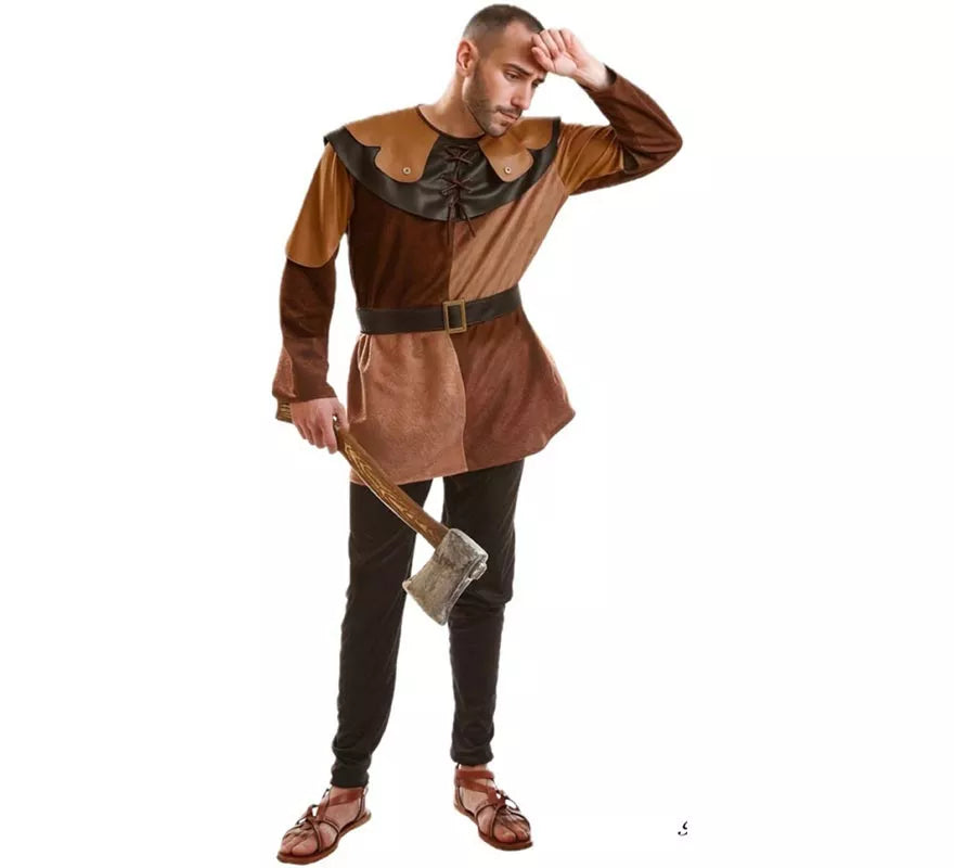 Translation missing: it.Disfraz de Posadero Medieval marrón para hombres