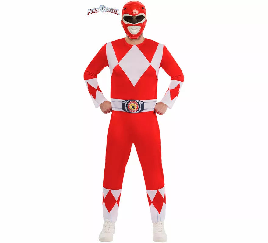 Translation missing: it.Disfraz de Power Ranger Rojo para hombre
