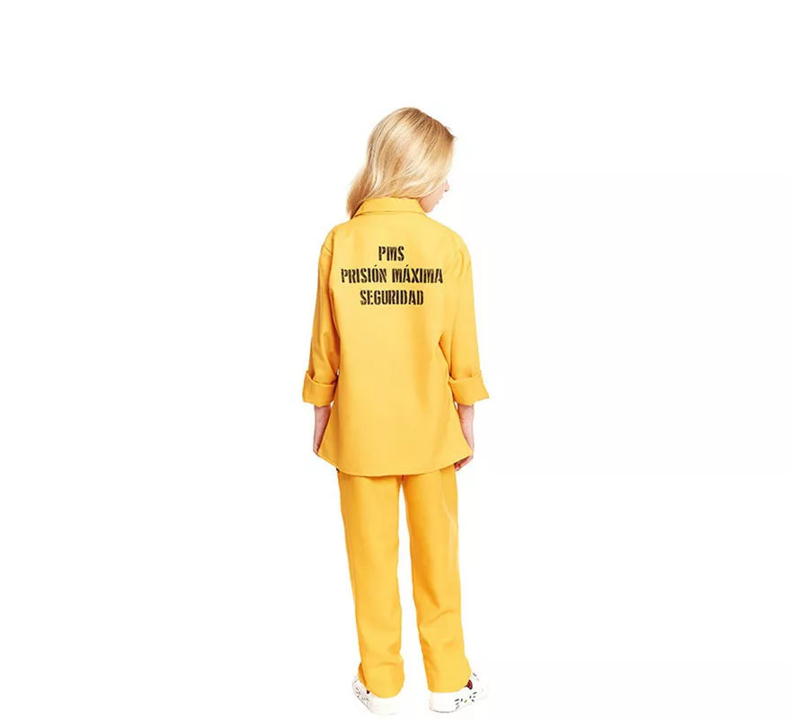 Translation missing: it.Disfraz de Presidiaria Amarillo para niña